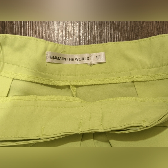 Neon Yellow-Green Now Shorts Women Size UK 10 (US6) Emma In the World - Picture 4 of 4